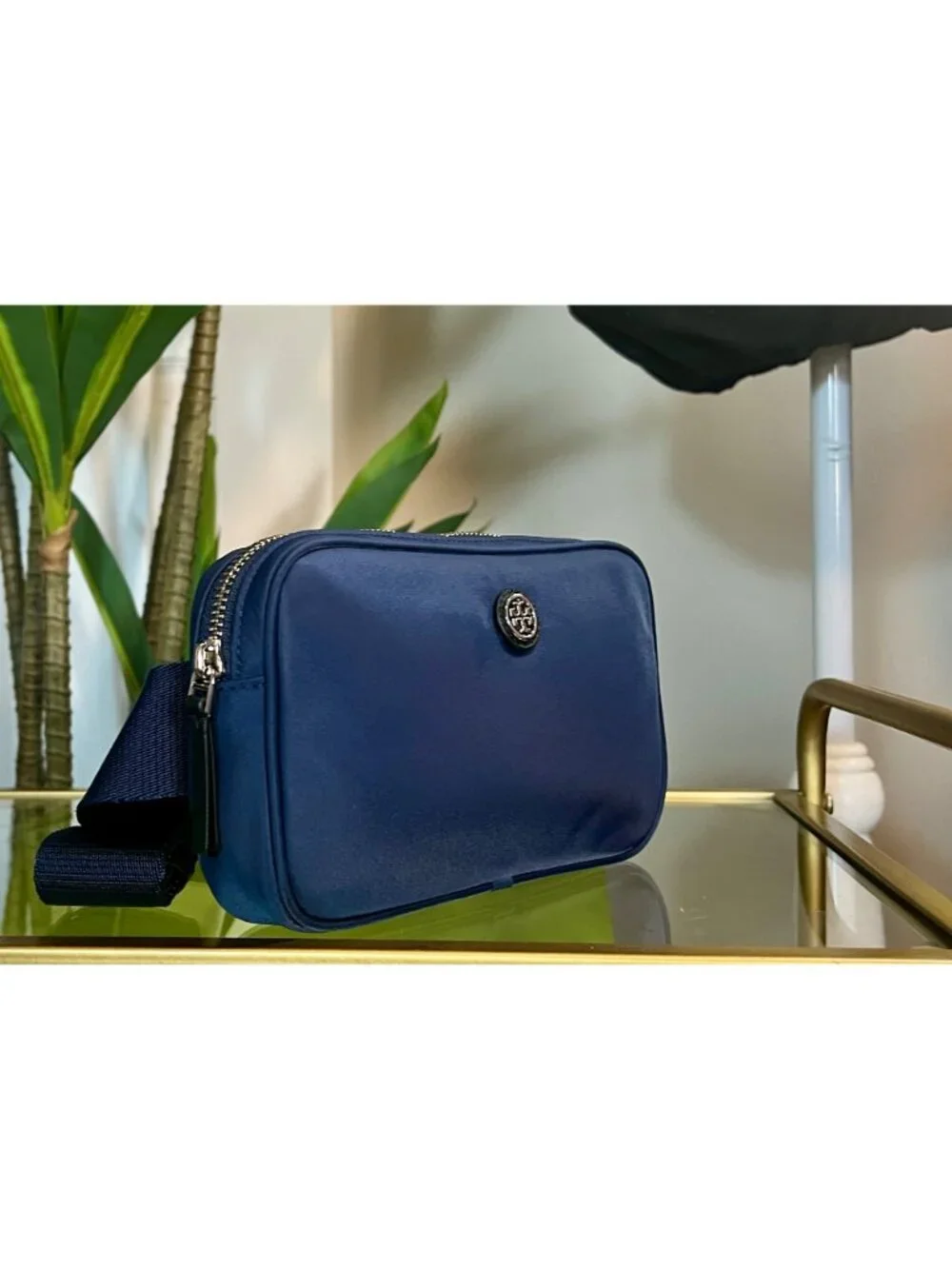 ADORABLE AUTHENTIC TORY BURCH NYLON BLUE BUM BAG NEW WITH TAGS!